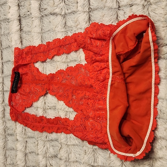 NWOT Signature8 hot red lace bralette medium size - Picture 8 of 8